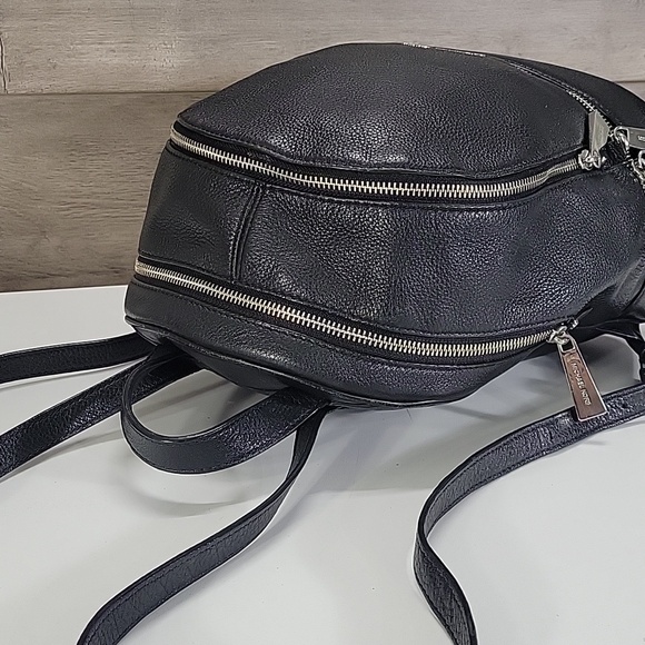 MICHAEL KORS Black Pebble Leather Backpack - Picture 6 of 16